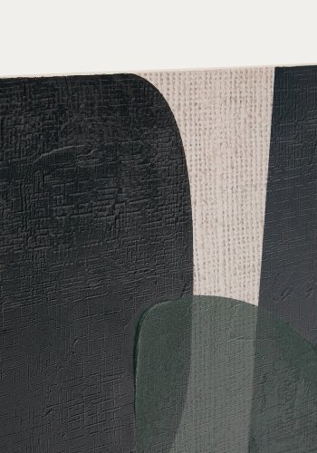 KAVE HOME Nemsa bl og grn abstrakt lrred, 90 x 60 cm