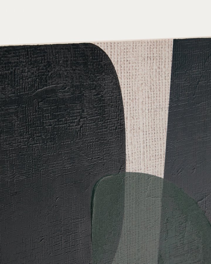 KAVE HOME Nemsa bl og grn abstrakt lrred, 90 x 60 cm