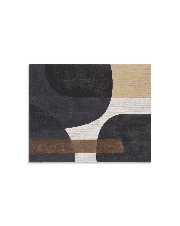 KAVE HOME Tonol, brunt abstrakt lrred, 100 x 80 cm