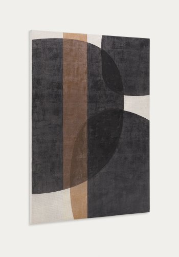 KAVE HOME Tonol, brunt abstrakt lrred, 180 x 140 cm