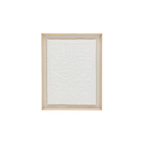 KAVE HOME Annia billede, rektangulr - hvid papmaché (90x70)