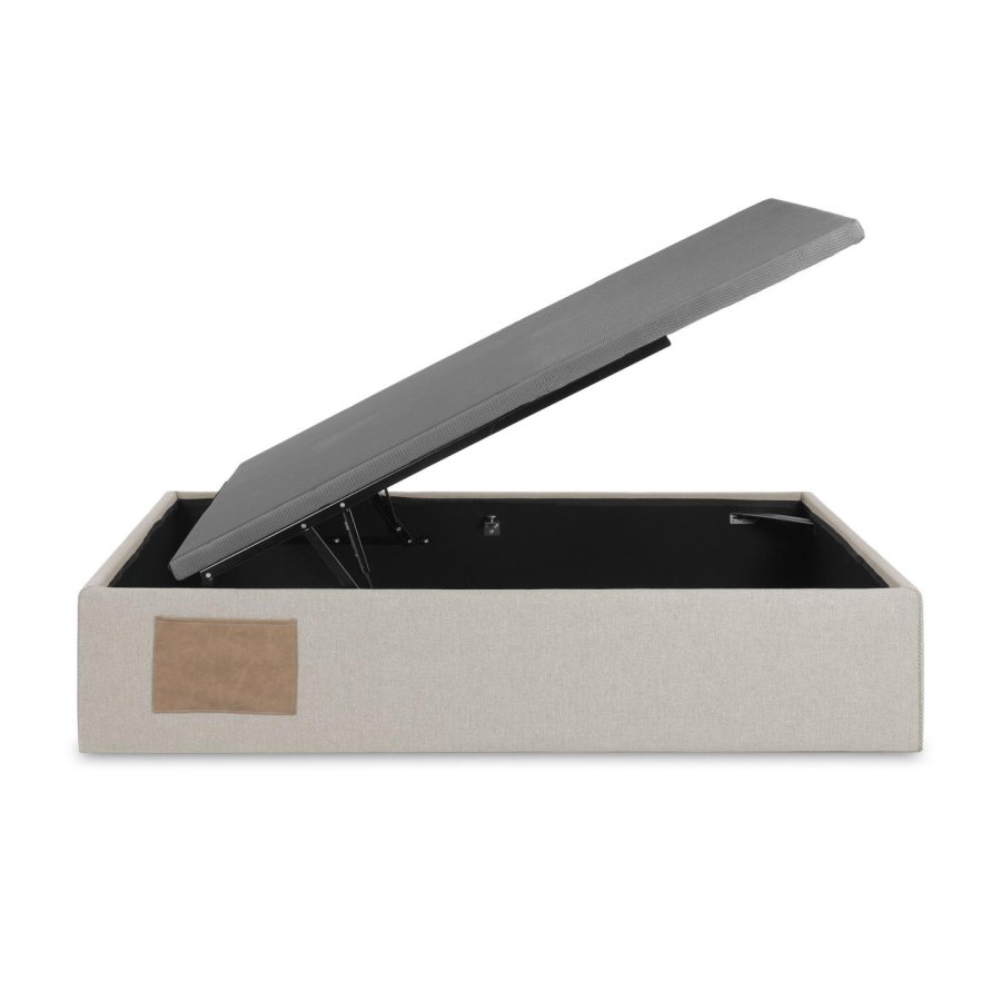 KAVE HOME Matters foldesofa, m. opbevaring - beige stof (til en 90x190 cm madras)