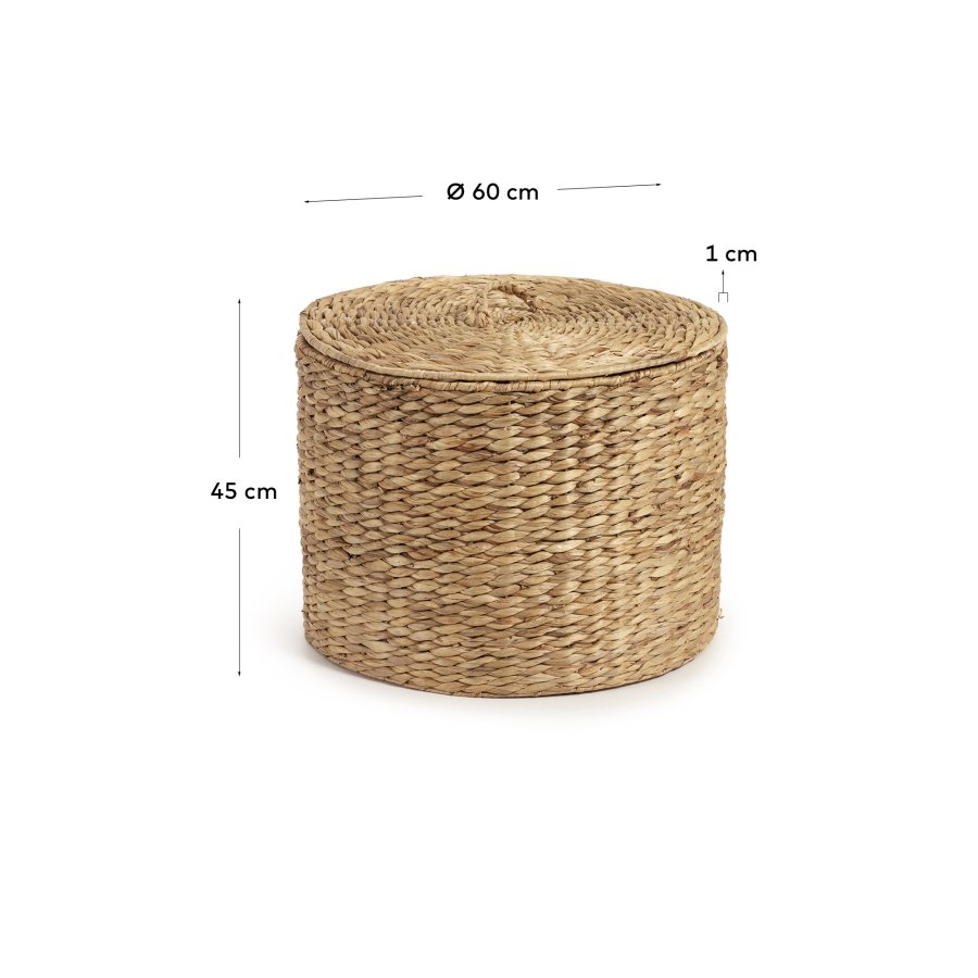 KAVE HOME Yessira tjkurv i naturfiber, 45 cm