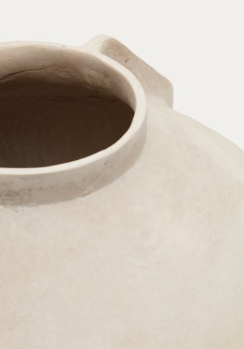 KAVE HOME Meja beige pap-maché vase 38 cm