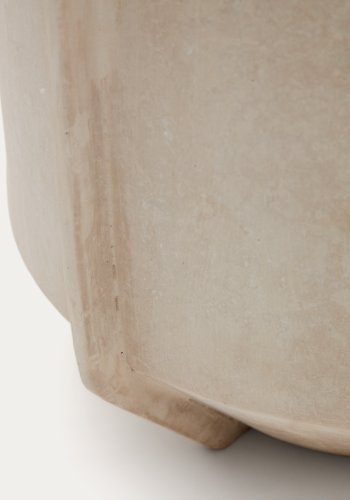 KAVE HOME Meja beige pap-maché vase 38 cm