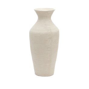 KAVE HOME Pria hvid, papmaché vase, 72 cm