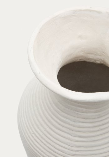 KAVE HOME Pria hvid, papmaché vase, 72 cm