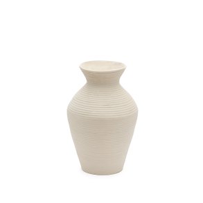 KAVE HOME Pria hvid, papmaché vase, 51 cm
