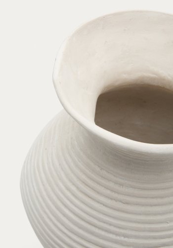 KAVE HOME Pria hvid, papmaché vase, 51 cm