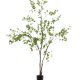 KAVE HOME Enkianthus kunstigt tr med sort potte 214 cm