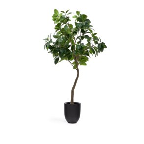 KAVE HOME Kunstig Ficus tr i sort potte 210 cm
