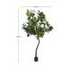 KAVE HOME Kunstig Ficus tr i sort potte 210 cm