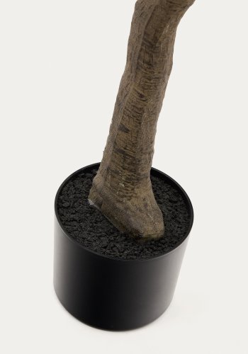 KAVE HOME Kunstig Ficus tr i sort potte 210 cm