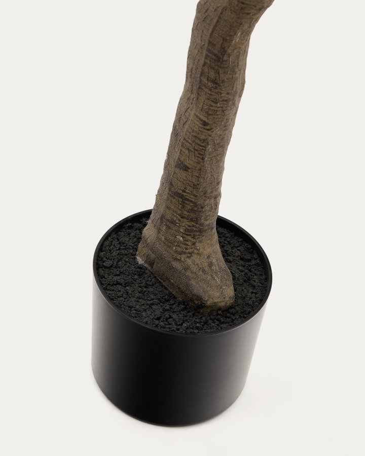 KAVE HOME Kunstig Ficus tr i sort potte 210 cm