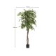 KAVE HOME Kunstig Ficus tr i sort potte 180 cm