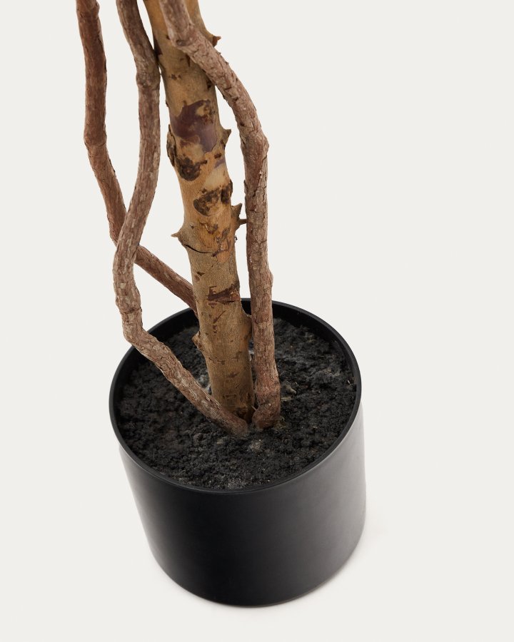 KAVE HOME Kunstig Ficus tr i sort potte 180 cm