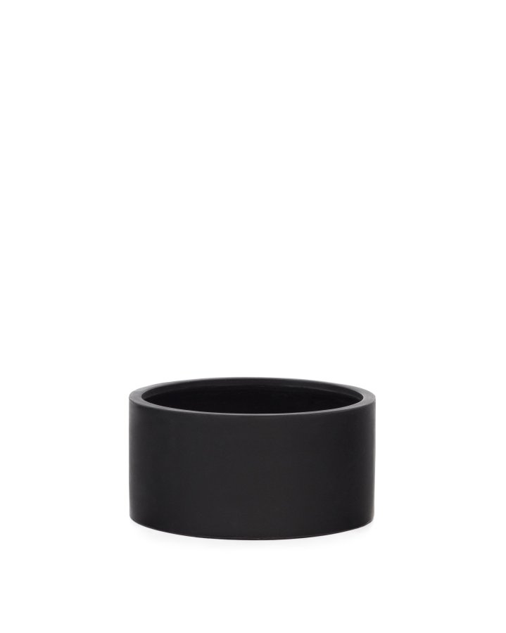 KAVE HOME Aiguablava urtepotte, rund - sort cement (62)