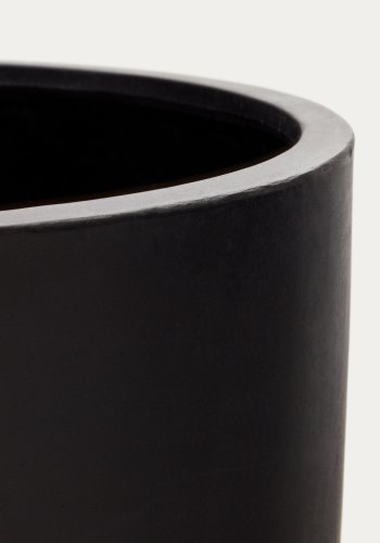 KAVE HOME Aiguablava urtepotte, rund - sort cement (62)