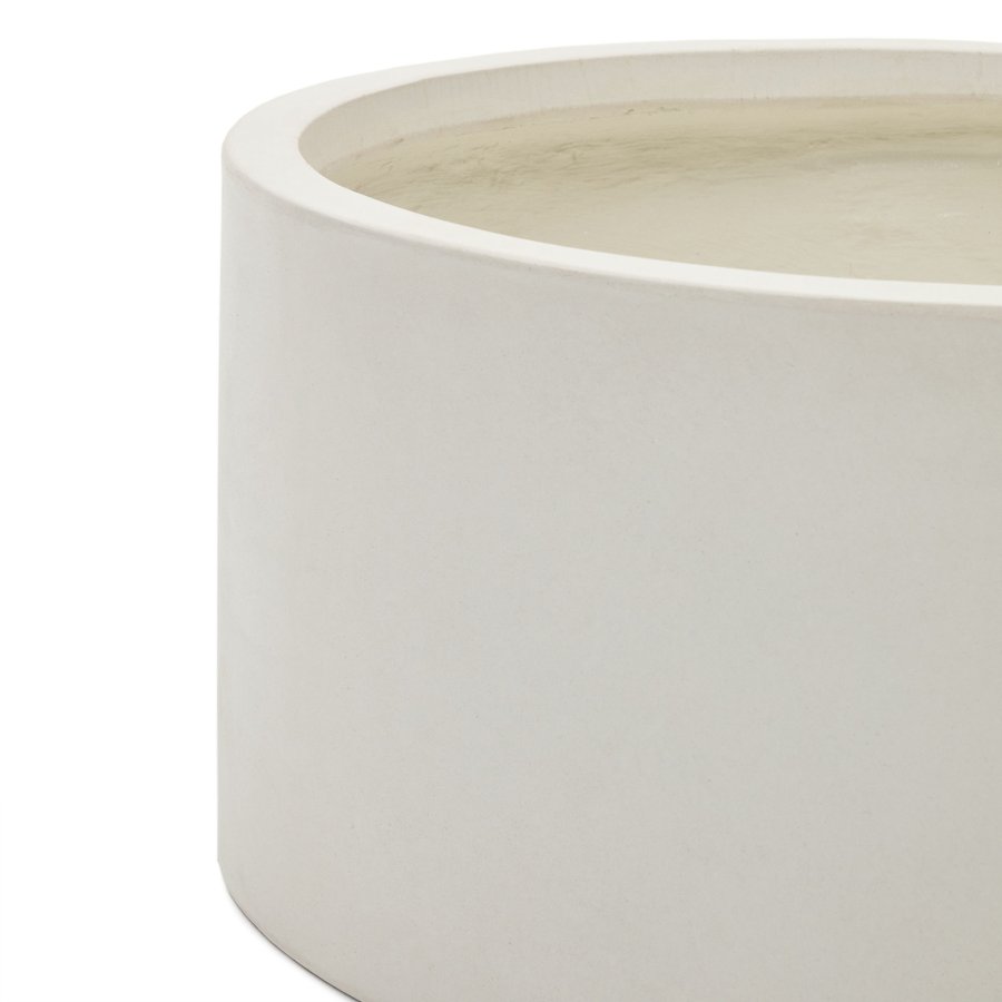 KAVE HOME Aiguablava urtepotteskjuler, rund - hvid cement (62)
