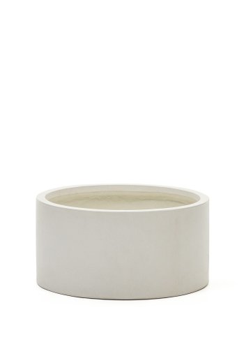 KAVE HOME Aiguablava urtepotteskjuler, rund - hvid cement (62)