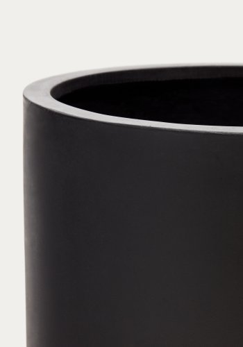 KAVE HOME Aiguablava urtepotte, rund - sort cement (52)