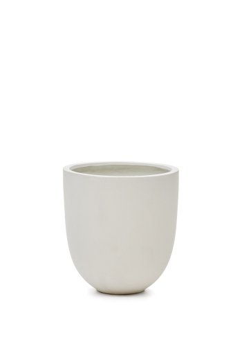 KAVE HOME Aiguablava urtepotte, rund - hvid cement (62)