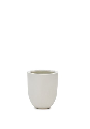 KAVE HOME Aiguablava urtepotte, rund - hvid cement (39)