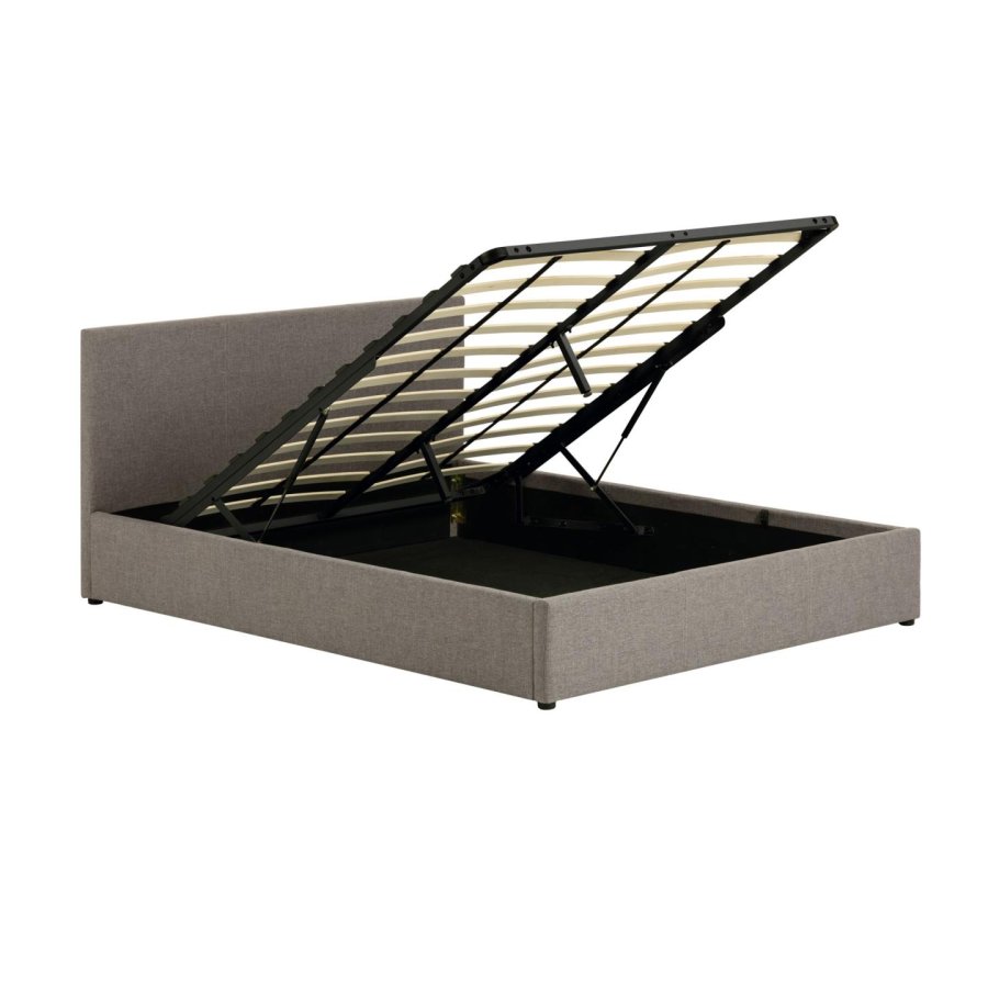 KAVE HOME Nahiri sengeramme, m. sengegavl og opbevaring - gr (til en 160x200 cm madras)