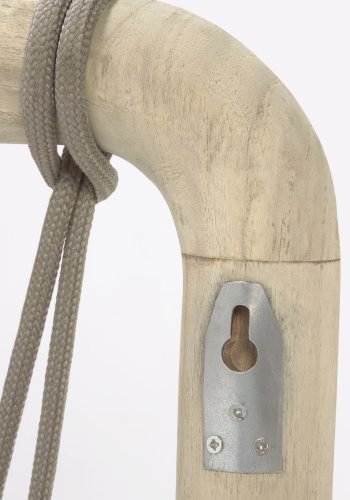 KAVE HOME Aberash sengegavl - natur mindi tr og gr snor (til 160 cm senge)