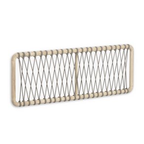 KAVE HOME Aberash sengegavl - natur mindi tr og gr snor (til 160 cm senge)