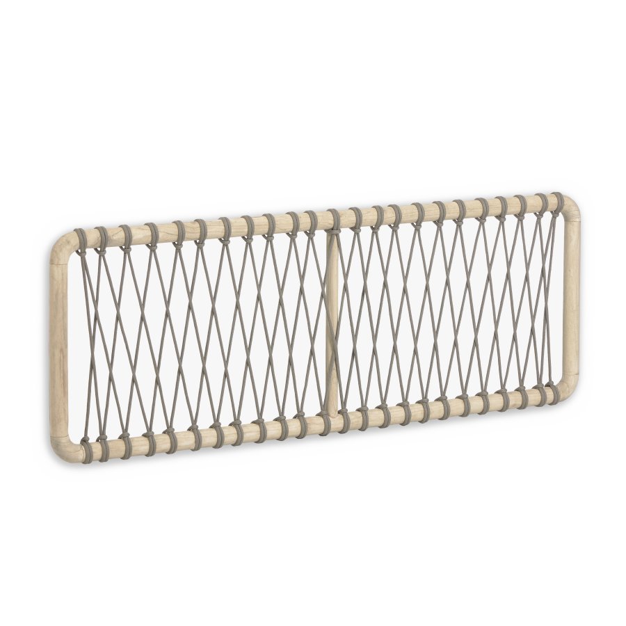 KAVE HOME Aberash sengegavl - natur mindi tr og gr snor (til 160 cm senge)