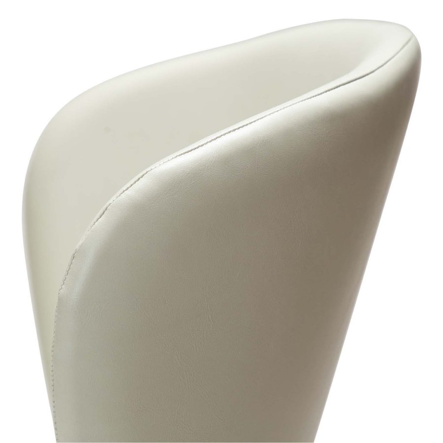 DAN-FORM Stay spisebordsstol - knoglehvid kunstlder og sort stl