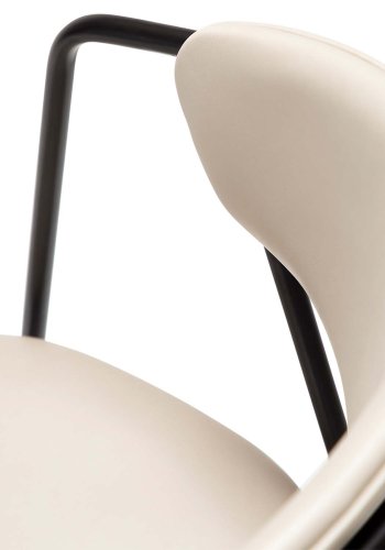 DAN-FORM Swell spisebordsstol - kashmir kunstlder og sort stl