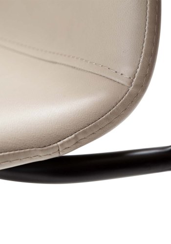 DAN-FORM Woof spisebordsstol - kashmir kunstlder og sort stl