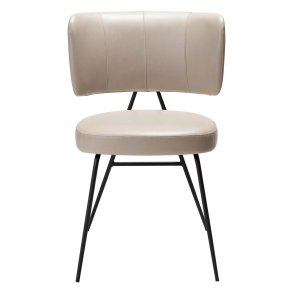 DAN-FORM Roost spisebordsstol - vintage kashmir kunstlder og sort stl