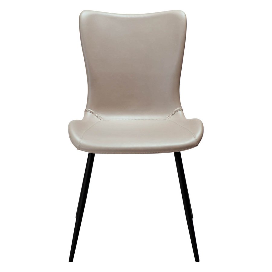 DAN-FORM Medusa spisebordsstol - kashmir kunstlder og sort stl