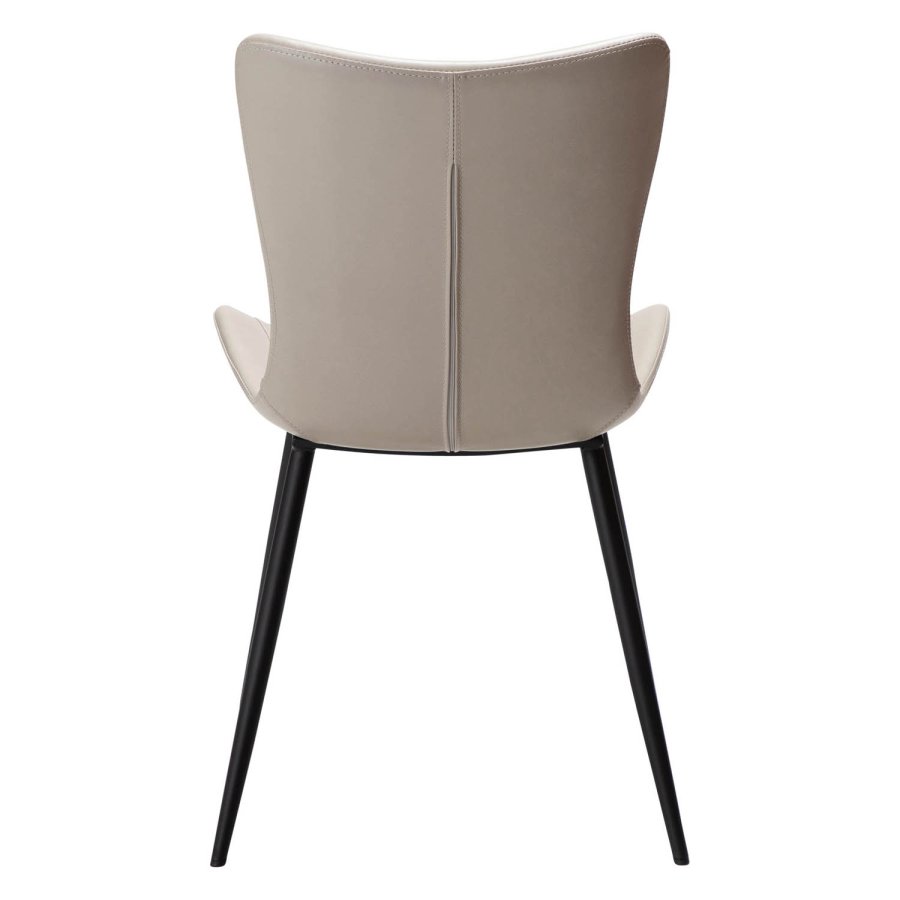 DAN-FORM Medusa spisebordsstol - kashmir kunstlder og sort stl