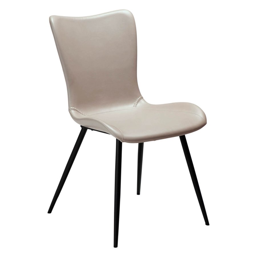 DAN-FORM Medusa spisebordsstol - kashmir kunstlder og sort stl