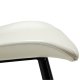 DAN-FORM Medusa spisebordsstol - knoglehvid kunstlder og sort stl
