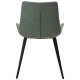 DAN-FORM Hype spisebordsstol - grn bouclé stof og sort stl