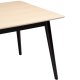 DAN-FORM Yolo spisebord, rektangulr - hvidvasket egefinér og sort tr (100x220)