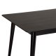 DAN-FORM Yolo spisebord, rektangulr - sort askefinér og sort tr (100x220)