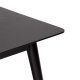 DAN-FORM Yolo spisebord, rektangulr - sort askefinér og sort tr (100x220)