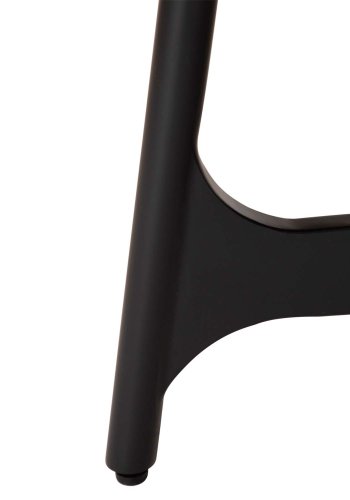 DAN-FORM Ooid spisebord, oval - brun valndfinér og sort stl (110x220)