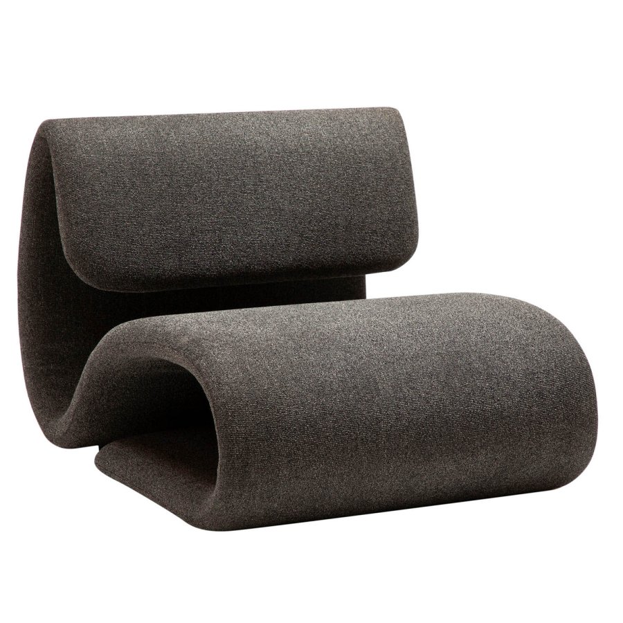 DAN-FORM Dubna loungestol - gr bouclé stof