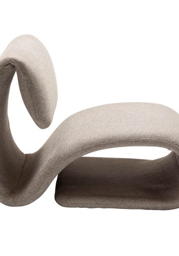 DAN-FORM Dubna loungestol - brun bouclé stof