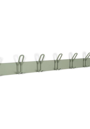 SPINDER DESIGN Miles 7 knagerkke, m. 7 knager - stvet grn stl