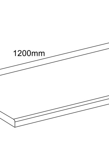 VCM NORDIC Fasola kkkenbordplade, rektangulr - hvid tr (120x60)