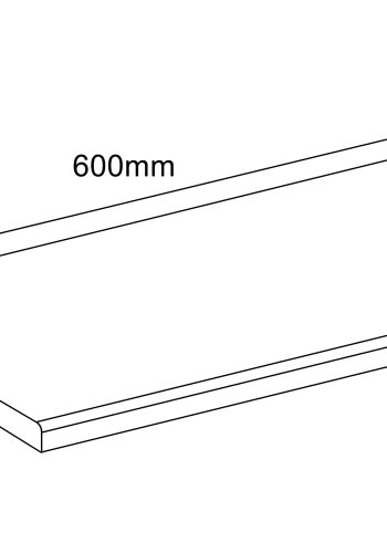 VCM NORDIC Fasola kkkenbordplade, rektangulr - hvid tr (40x60)