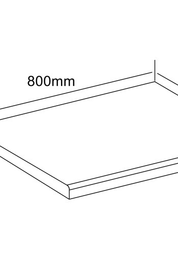 VCM NORDIC Fasola kkkenbordplade, rektangulr - hvid tr (80x60)